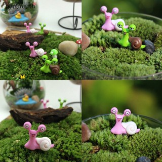 Piqging ฟิกเกอร์หอยทากเรซิ่น ขนาดเล็ก สําหรับตกแต่งบ้านตุ๊กตา DIY