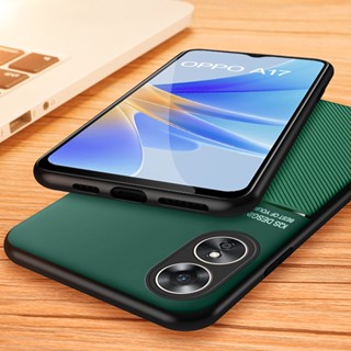 For Oppo A57 A57s A77 A17 A1 A57e A98 5G 6.72" CPH2529 4G 5G Case Matte Shockproof Cover Magnetic Car Holder Phone Casing