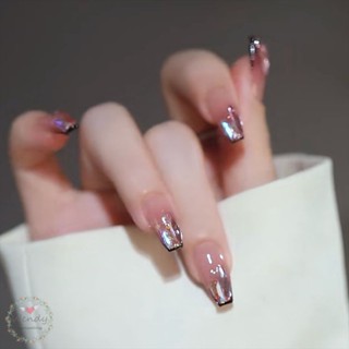 เล็บปลอม ประดับเพชร ละเอียดอ่อน สําหรับผู้หญิง