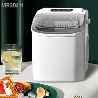 Virgo311 เครื่องทําน้ําแข็งอัตโนมัติ ขนาดเล็ก พร้อมที่จับ ปลั๊ก Cn 220V สําหรับงานปาร์ตี้ ที่บ้าน ห้องครัว