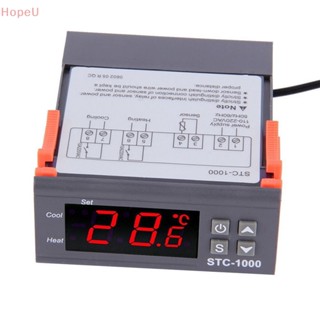 [HopeU] เทอร์โมสตัทควบคุมอุณหภูมิดิจิทัล LED สําหรับตู้ฟักไข่ AC10A 220V