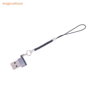 Magicalhour^^ อะแดปเตอร์สายชาร์จ USB 2.0 เป็น type-c สําหรับ 14 PD