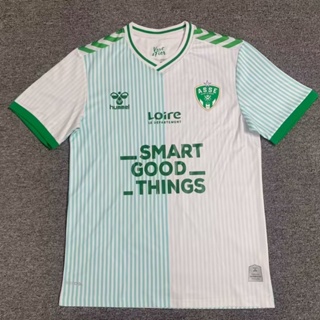 เสื้อกีฬาแขนสั้น ลายทีมชาติฟุตบอล Saint-Etienne Away ไซซ์ S - XXL 23-24