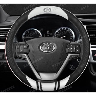 ปลอกหนังหุ้มพวงมาลัยรถยนต์ สําหรับ Toyota RAV4 Corolla Lelink Camry Vios wigo