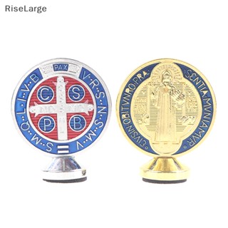 [RiseLarge] ใหม่ เหรียญศักดิ์สิทธิ์ Saint Benedict Casg out devils สําหรับตกแต่งโบสถ์