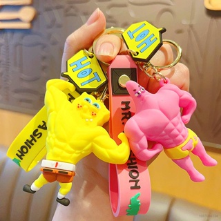 Gt2 SpongeBob SquarePants Patrick Star พวงกุญแจจี้น่ารัก สร้างสรรค์ กระเป๋าจี้ พวงกุญแจคู่ ของขวัญขนาดเล็ก