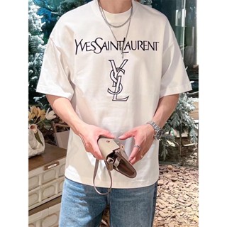 S-l-p88y-s-l&amp;- เสื้อยืดแขนสั้น พิมพ์ลายสโลแกน ตัวอักษรสเปรย์ คุณภาพสูง สไตล์มินิมอล Msdhr