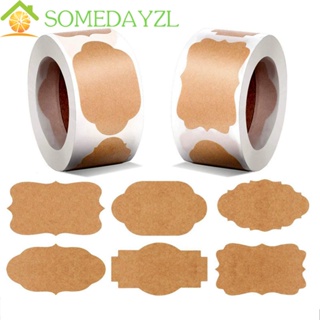 SOMEDAYZL สติกเกอร์ฉลาก DIY สําหรับติดขวดเครื่องเทศ 300 ชิ้น ต่อม้วน