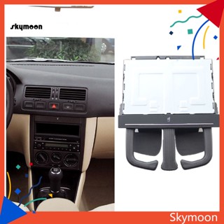 Skym* ที่วางแก้วเครื่องดื่มไฟฟ้า 8P0 885 995 B/1J0 858 601 D พับได้ กันสึกหรอ แบบเปลี่ยน สีเงิน สําหรับ VW Bora