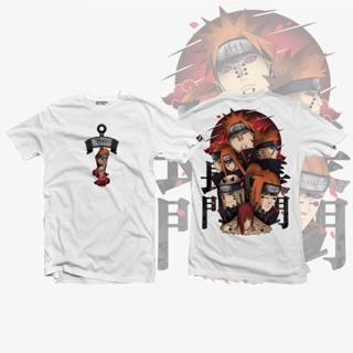 อนิเมะเสื้อยืด เสื้ออนิเมะ Naruto Pain v5 เสื้ออนิเมะระเบิดผ้าฝ้ายพิมพ์ลายแขนสั้นเสื้อยืดอินเทรนด์ ลายสกรีนคมชัด เกม