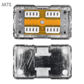 AKTS กล่องรวมสัญญาณ CAT6 พลาสติก ABS RJ45 พอร์ตเดียวป้องกันกรณีการเชื่อมต่อเครือข่ายพร้อมโมดูล