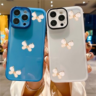 เคสโทรศัพท์มือถือใส แบบนิ่ม ลายผีเสื้อ 3D กันกระแทก ป้องกันกล้อง สําหรับ Realme C53 C55 NFC C35 C33 10 Pro 10 Pro+ Plus 5G 4G