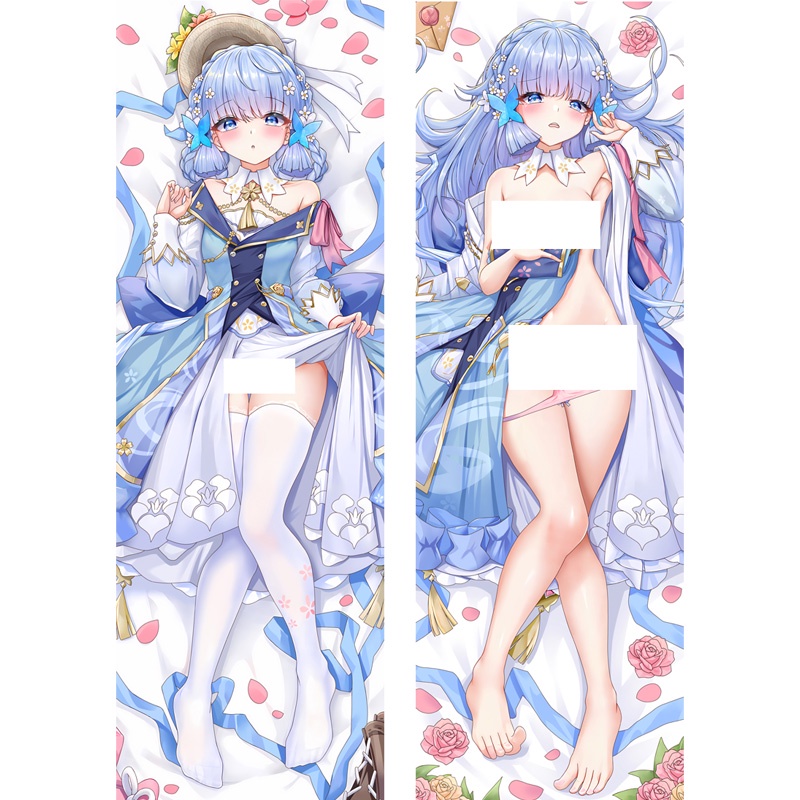 ปลอกหมอนอิง ลาย Kamisato Ayaka Dakimakura Genshin Impact Hugging