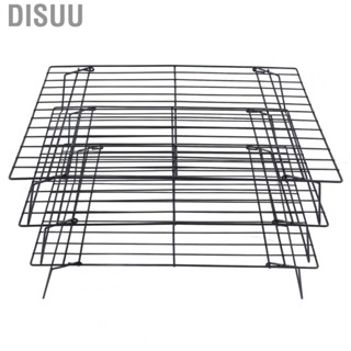 Disuu 13 Inch Baking Rack Sturdy   Edges Folding Legs Roasting Rack for Pizza Cake