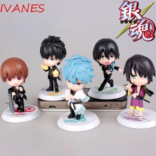 IVANES โมเดลฟิกเกอร์ อนิเมะกินทามะ Q Version ของเล่น ของสะสม สําหรับเด็ก