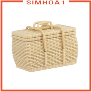 [Simhoa1] ตะกร้าบ้านตุ๊กตา 1/6 สีขาว สําหรับฟิกเกอร์แอกชัน ในสวน