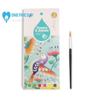 Gouache หนังสือภาพกราฟฟิตี้ แบบพกพา พร้อมน้ํา สําหรับเด็ก 20 แผ่น O5B4