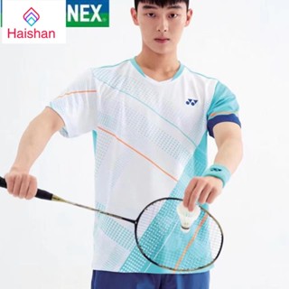 Haishan Yonex Anniversary เสื้อกีฬาแบดมินตัน แขนสั้น แบบแห้งเร็ว สไตล์เกาหลี สําหรับผู้ชาย และผู้หญิง