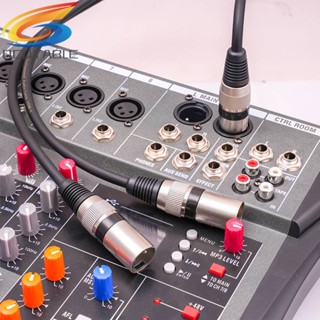 สายเคเบิลไมโครโฟน XLR ตัวเมีย เป็น XLR ตัวผู้คู่ 50 ซม. 3 Pin