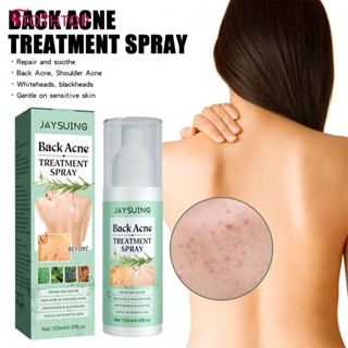 Jaysuing Back Acne Treatment Spray Repairs Back And Shoulder Acne Lightens Acne Scars Skin Care Spray 120ml [บน]