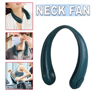 Portable Mini Hanging Neck Fan Small Bladeless Fans Hands Free USB Rechargeable