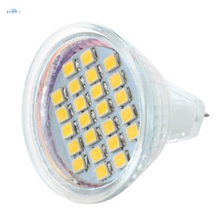 Mr11 24 3528 SMD LED โคมไฟสปอตไลท์ หลอดไฟวอร์มไวท์ DC 12V