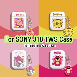 【พร้อมส่ง】เคสหูฟัง แบบนิ่ม ลายการ์ตูนอนิเมะ สําหรับ SONY J18 TWS SONY J18 TWS