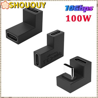 SHOUOUY ตัวแปลง USB C ตัวผู้ เป็นตัวเมีย 4K 60HZ 100W ชาร์จเร็ว สําหรับโทรศัพท์มือถือ