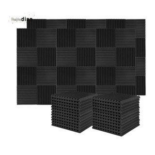 แผ่นโฟมฉนวนกันเสียง ขนาด 2.5X 30X 30 ซม. สําหรับติดผนังบ้าน สตูดิโอ 60 ชิ้น