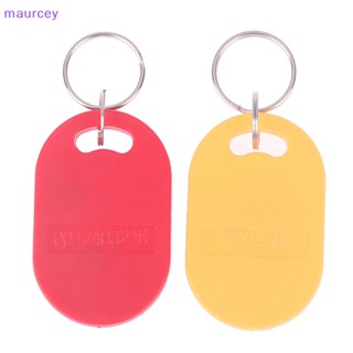 Maurcey ชิปคู่ ความถี่ RFID 125KHZ T5577 13.56MHZ เปลี่ยนได้ IC เขียนได้ และ ID คอมโพสิตคีย์แท็ก Keyfob TH