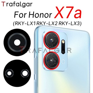 เลนส์กล้องด้านหลัง พร้อมสติกเกอร์กาว แบบเปลี่ยน สําหรับ Honor X7a RKY-LX1 RKY-LX2 RKY-LX3