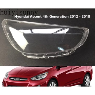 Hys ฝาครอบเลนส์ไฟหน้า สําหรับ Hyundai Accent 4th Generation 2012 2013 2104 2015 2016 2017 2018