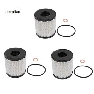 11427622446 ชุดไส้กรองน้ํามันเครื่องยนต์ พร้อมโอริง สําหรับ BMW Mini Cooper 3 ชิ้น