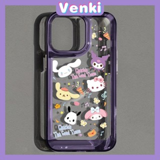 Venki - เข้ากันได้สำหรับ เคส iphone 11 เคสไอโฟน เคสไอโฟน11  Clear Space Hard อะคริลิกเคสโทรศัพท์ถุงลมนิรภัยกันกระแทกป้องกันกล้องการ์ตูนสัตว์น่ารักเข้ากันได้กับ iPhone 14 13 Pro Max iPhone 12 Pro Max XR XS