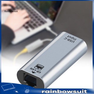 [RB] อะแดปเตอร์การ์ดเครือข่าย 10 100 1000Mbps USB-C Type-C เป็น RJ4 USB LAN สําหรับ PC