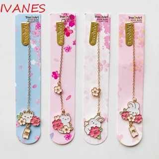 IVANES จี้ที่คั่นหนังสือ ที่คั่นหนังสือ เครื่องเขียน ลายกระต่าย สําหรับโรงเรียน