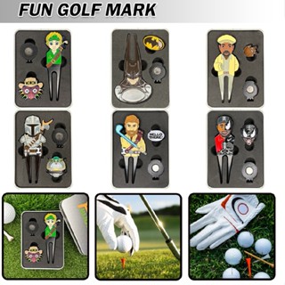 New Golf Lawn Tool With Magnetic Ball Markers Creative Fun Ball Markers With Box