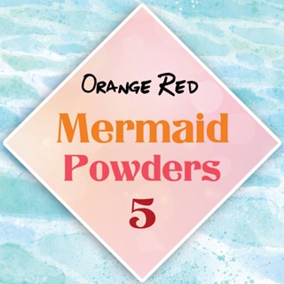 ผงเกร็ดนางเงือก Mermaid Powder #5 Orange Red สีเหลือบเส้มแดง