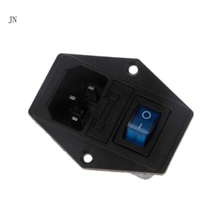 Jn 10A 250V โมดูลปลั๊กฟิวส์สวิตช์ 3 Pin เปิดปิด