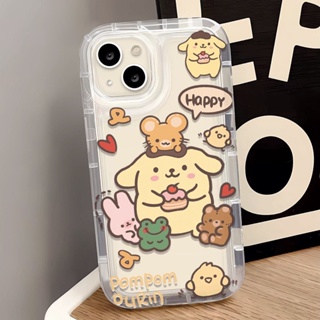 Yiki|เคสโทรศัพท์มือถือแบบนิ่ม TPU ลายปอมปอมปอมน่ารักมาก สําหรับ Motorola E32 E22 G73 G72 E13 2023 G53 G9 Play G23 G13 G22 G10 G30