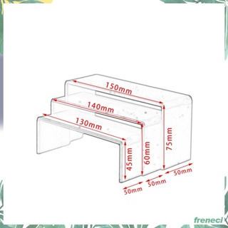 [Freneci] ชั้นวางโชว์น้ําหอม คัพเค้ก อะคริลิค ทรงสี่เหลี่ยมผืนผ้า อเนกประสงค์ 3 ชิ้น