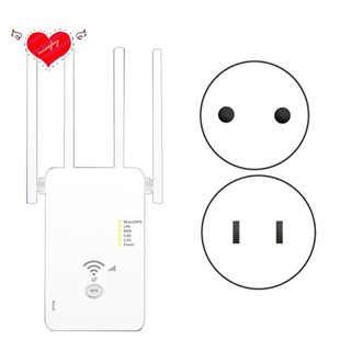 เครื่องทวนสัญญาณไร้สาย 1200M 2.4G&amp;5G WiFi เราเตอร์ขยายสัญญาณ 4 เสาอากาศ สําหรับบ้าน