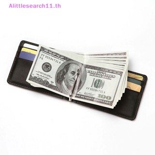 Alittlesearch11 RFID กระเป๋าสตางค์หนัง ใบสั้น แบบพับได้ ใส่บัตรเครดิตได้ สําหรับผู้ชาย