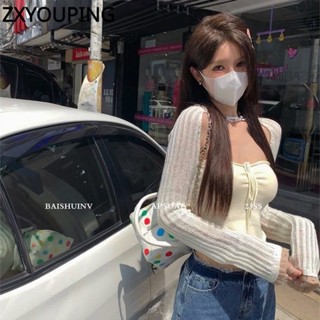 Zxyouping เซ็กซี่ เชือกแขวนคอ สีพื้น สาวร้อน เสื้อกล้าม หญิง ฤดูร้อน ใหม่ กลับด้าน สามเหลี่ยม เจาะคอ ปรารถนาที่จะแขวนคอ แขนกุด เสื้อน้ํา