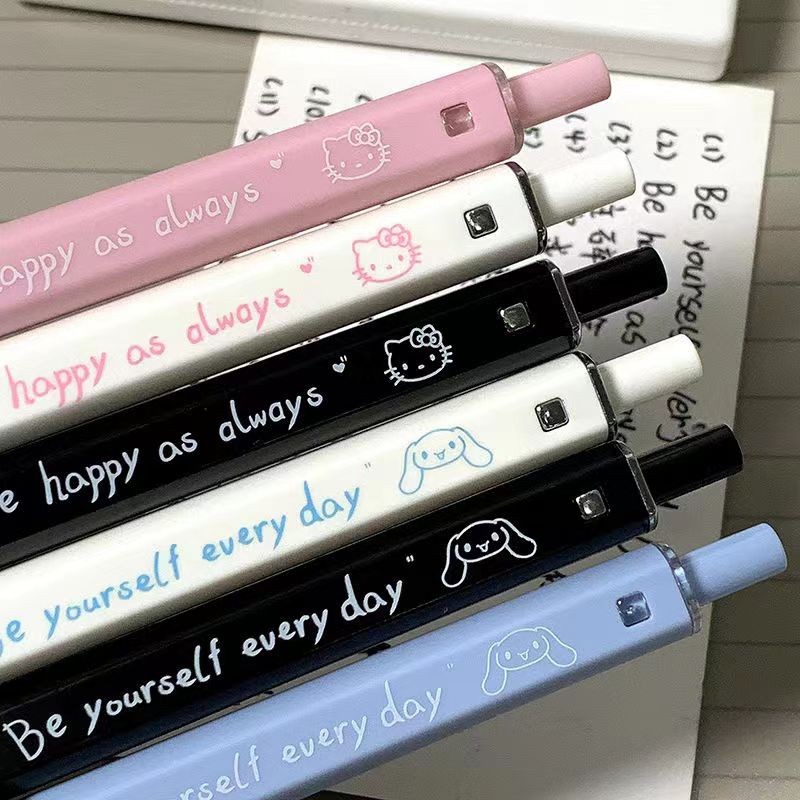 ปากกาหมึกเจล 0.5 มม. ลายการ์ตูนน่ารัก แห้งเร็ว สไตล์เกาหลี สําหรับนักเรียน