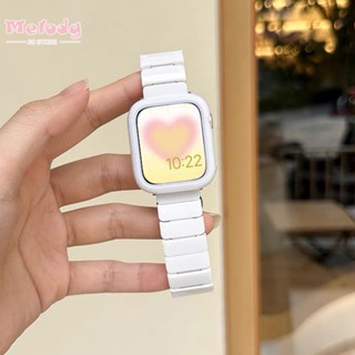 สายนาฬิกาข้อมือเลเซอร์ พร้อมเคสป้องกัน สําหรับ smartwatch series 8 7 6 SE 5 4 iwatch 45 44 42 41 40 38 มม.