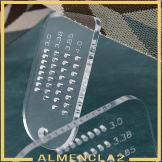 [Almencla2] ไม้บรรทัดอะคริลิค 3.0 3.38 3.85 4.0 มม. สําหรับเจาะรูเครื่องหนัง DIY
