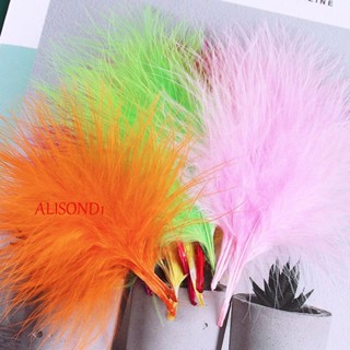 ALISOND1 Plumas จี้ขนไก่งวง สําหรับทําต่างหู งานฝีมือ DIY 50 ชิ้น