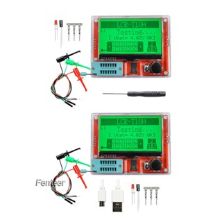 [Fenteer] เครื่องทดสอบทรานซิสเตอร์ ไตรโอด หน้าจอ LCD T10H อเนกประสงค์