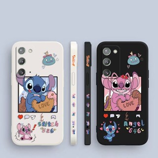 เคสโทรศัพท์มือถือ พิมพ์ลายการ์ตูน Lilo &amp; Stitch มีลายด้านข้าง สําหรับ Samsung Galaxy Note 20 10 9 8 J8 J7 J6 J5 J4 M62 M53 M52 M51 M33 M31 M30 M21 M20 M10 S Ultra Plus Lite Prime 5G